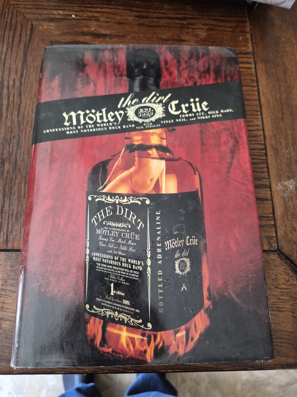 Mötley Crüe "The Dirt" Hardcover Book - Red & Black Cover